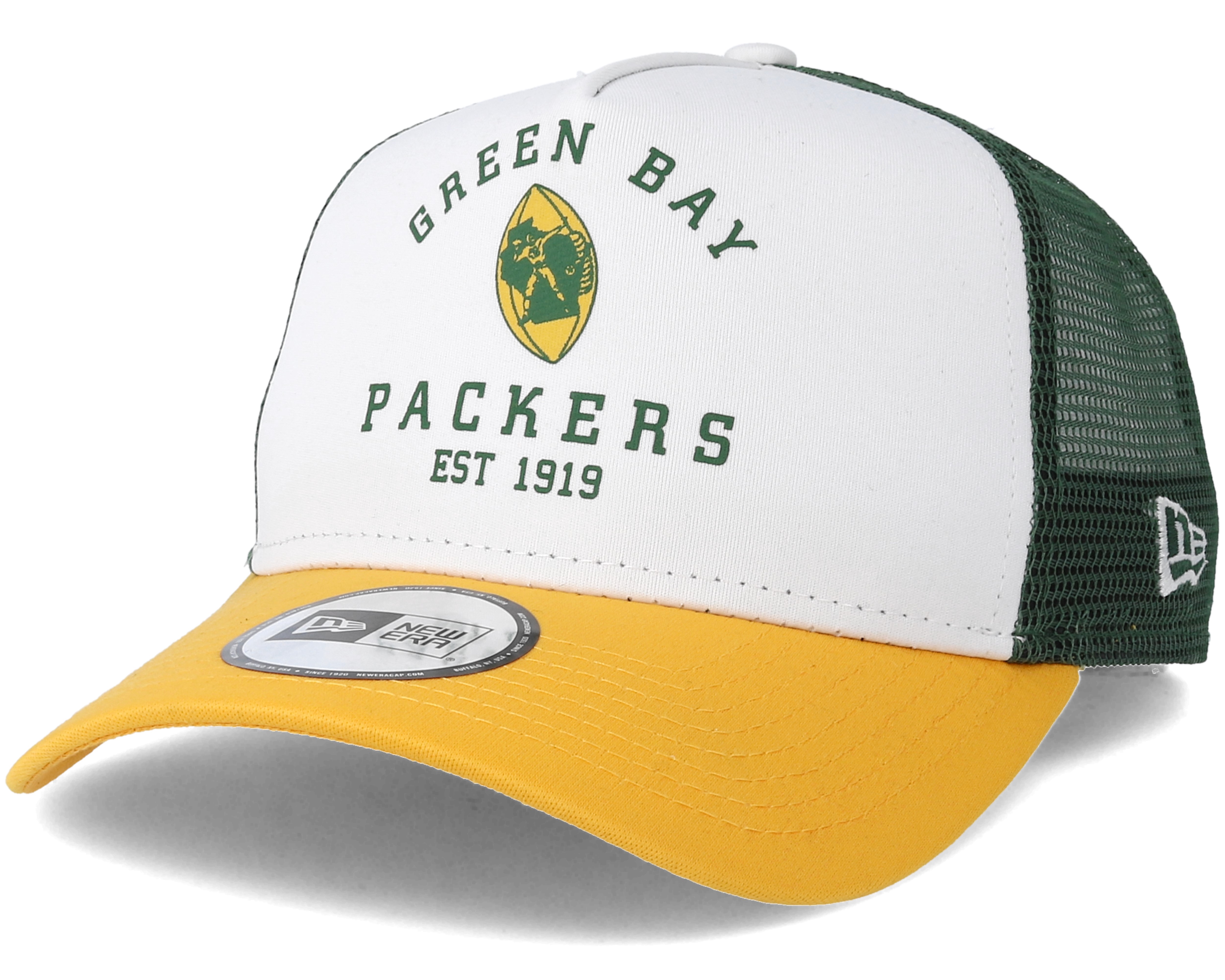 Green Bay Packers Throwback Trucker White Adjustable - New Era หมวก ...