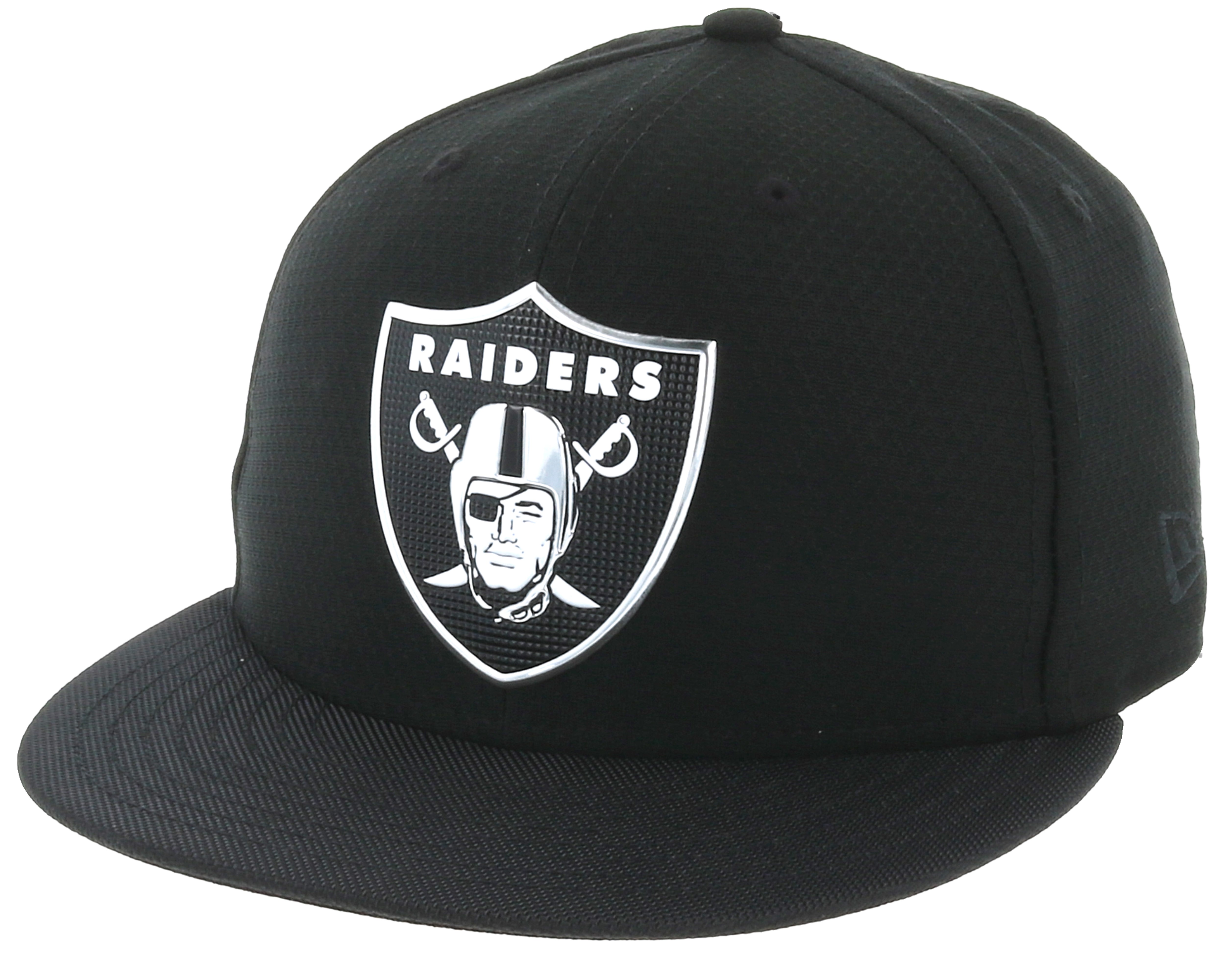 Oakland Raiders Black Coll 59Fifty Black Fitted - New Era - casquette ...