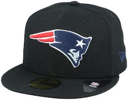 Hatstore Exclusive New England Patriots 59Fifty Black Fitted - New Era