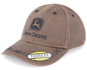 Kids Oilskin Cap Brown Adjustable