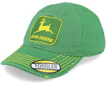 Kids Toddler Vintage Look Green Dad Cap - John Deere