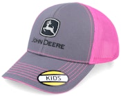 Kids Neon Charcoal/Pink Trucker