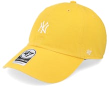 New York Yankees MLB Base Runner Clean Up Yellow Gold Dad Cap - 47 Brand