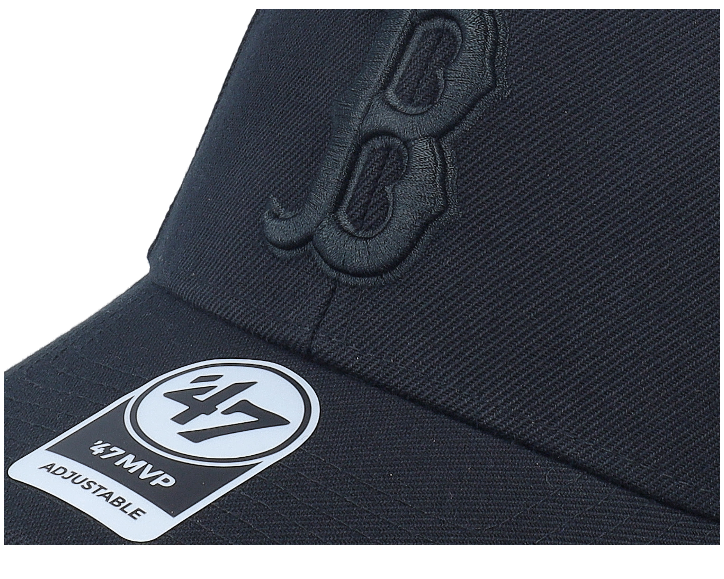 Boston Red Sox Mvp Black/Black Adjustable | Hatstoreworld.com