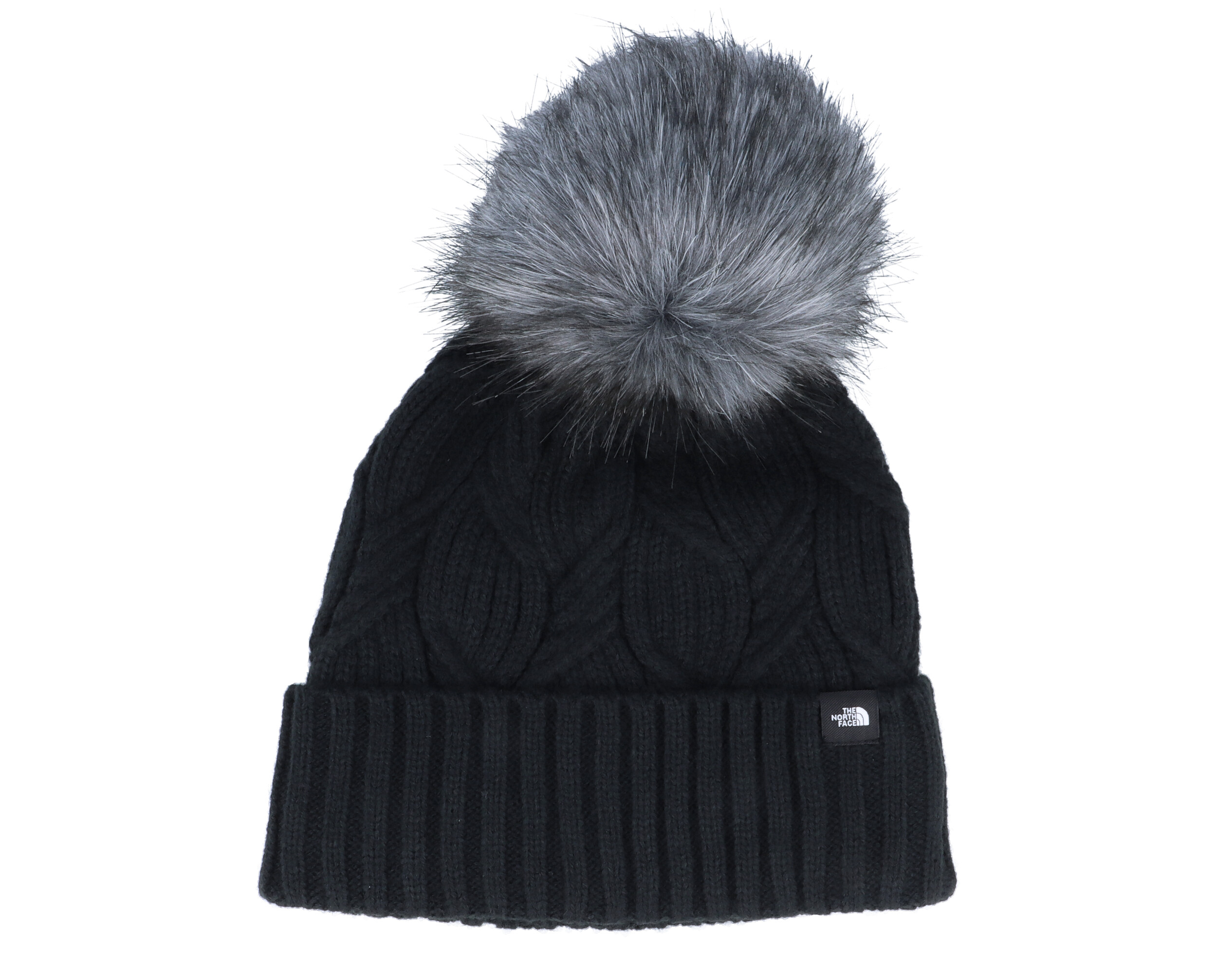 Womens Oh Mega Fur Beanie Black Pom The North Face