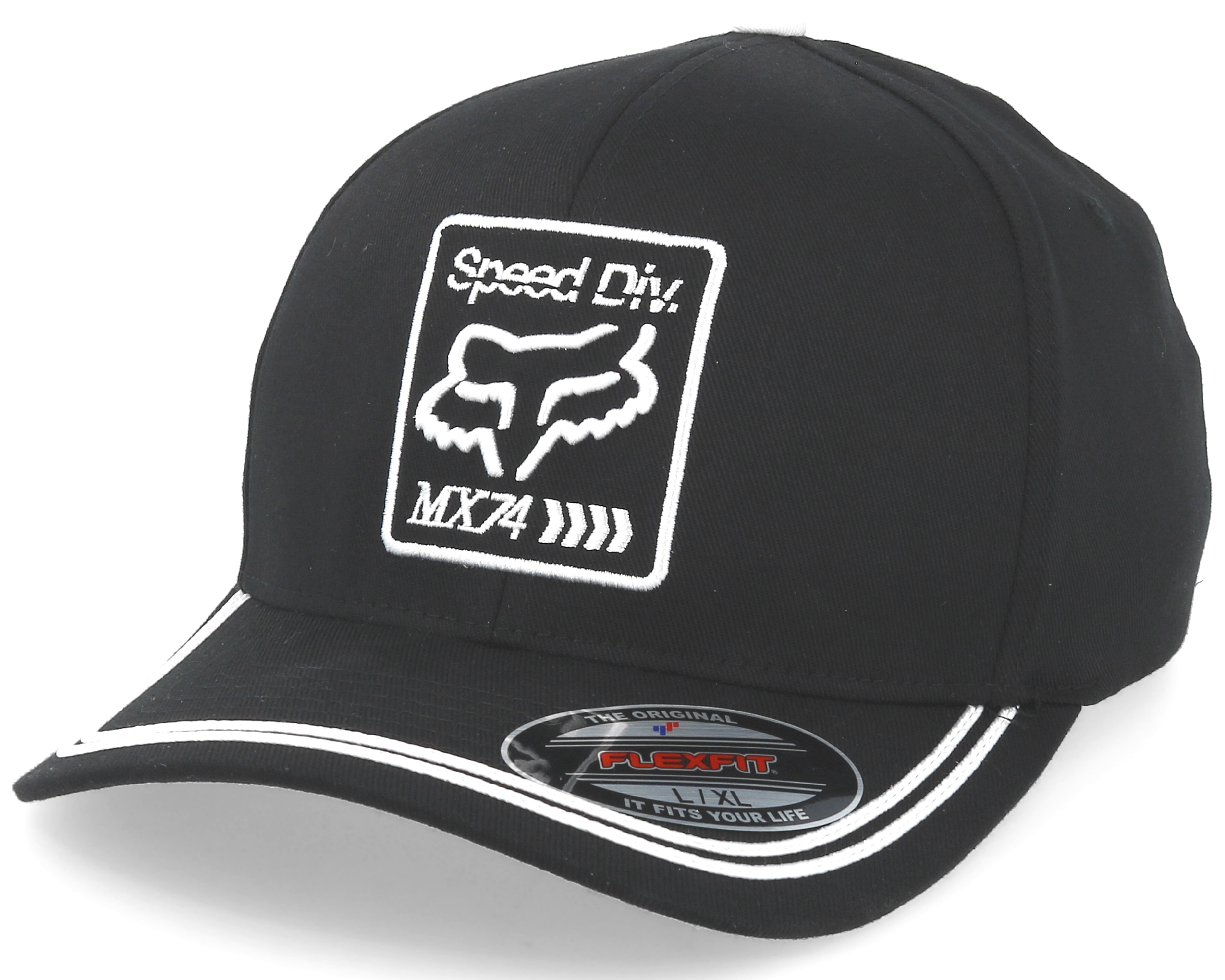 Murc Wrldwde Black/White Flexfit - Fox cap | Hatstoreworld.com