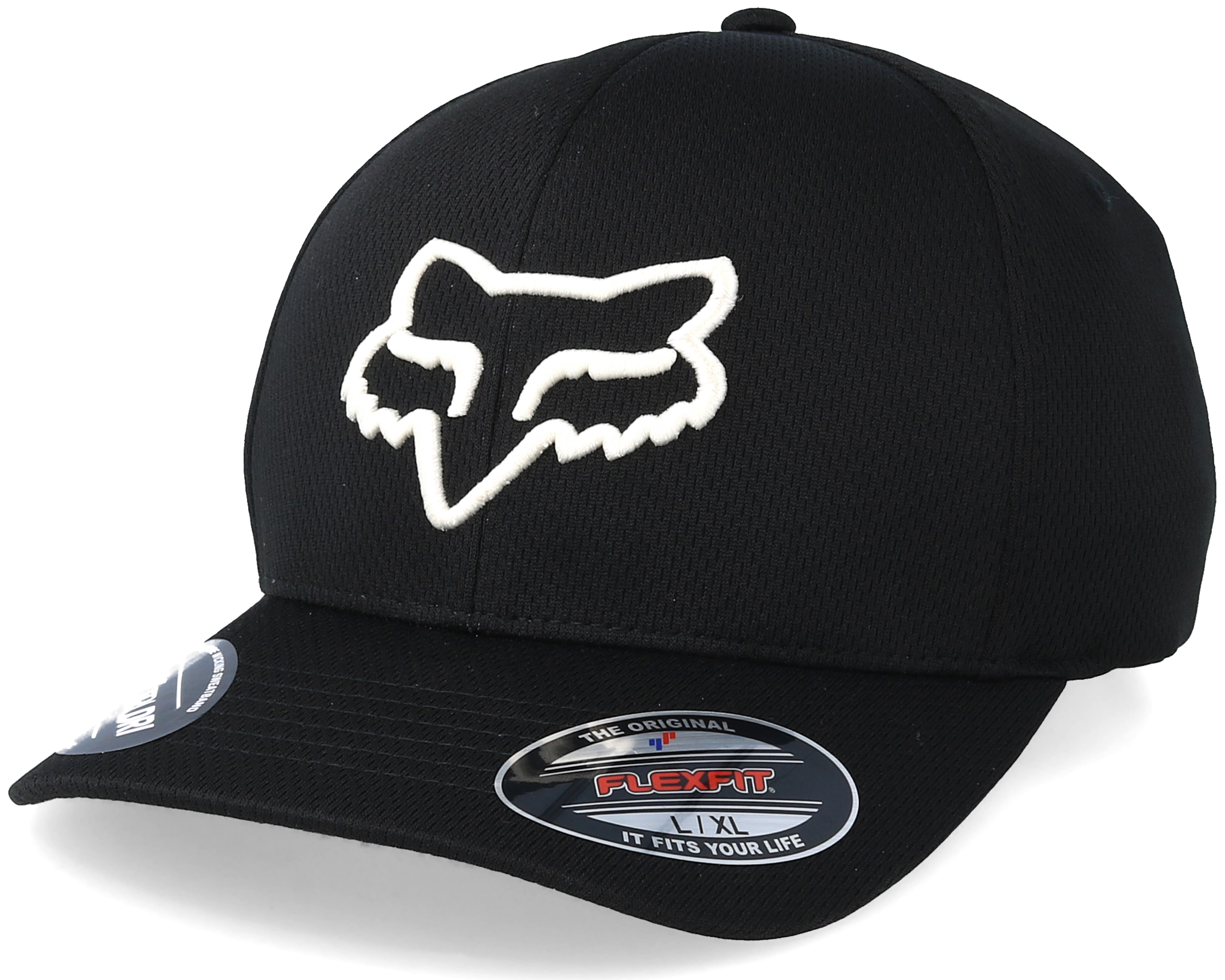 Lithotype Black/White Flexfit - Fox cap | Hatstoreworld.com