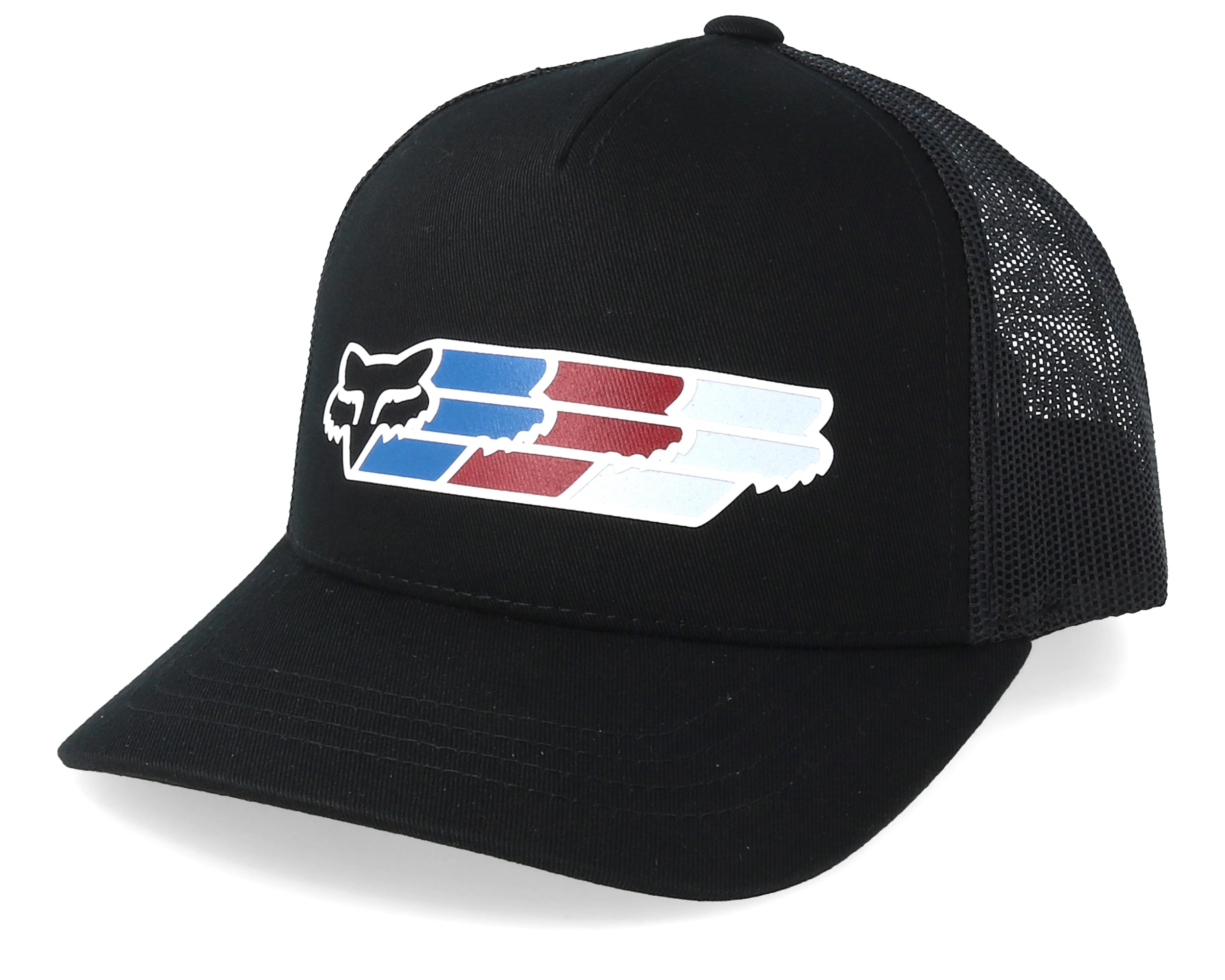 ☆WKNDRS☆ CHILD TRUCKER CAP BLACK WS2501CP02BK Kids Super Head Mesh Black Trucker - Fox | Hatstoreworld.com