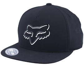 Shaded Snapback Hat Black Snapback - Fox