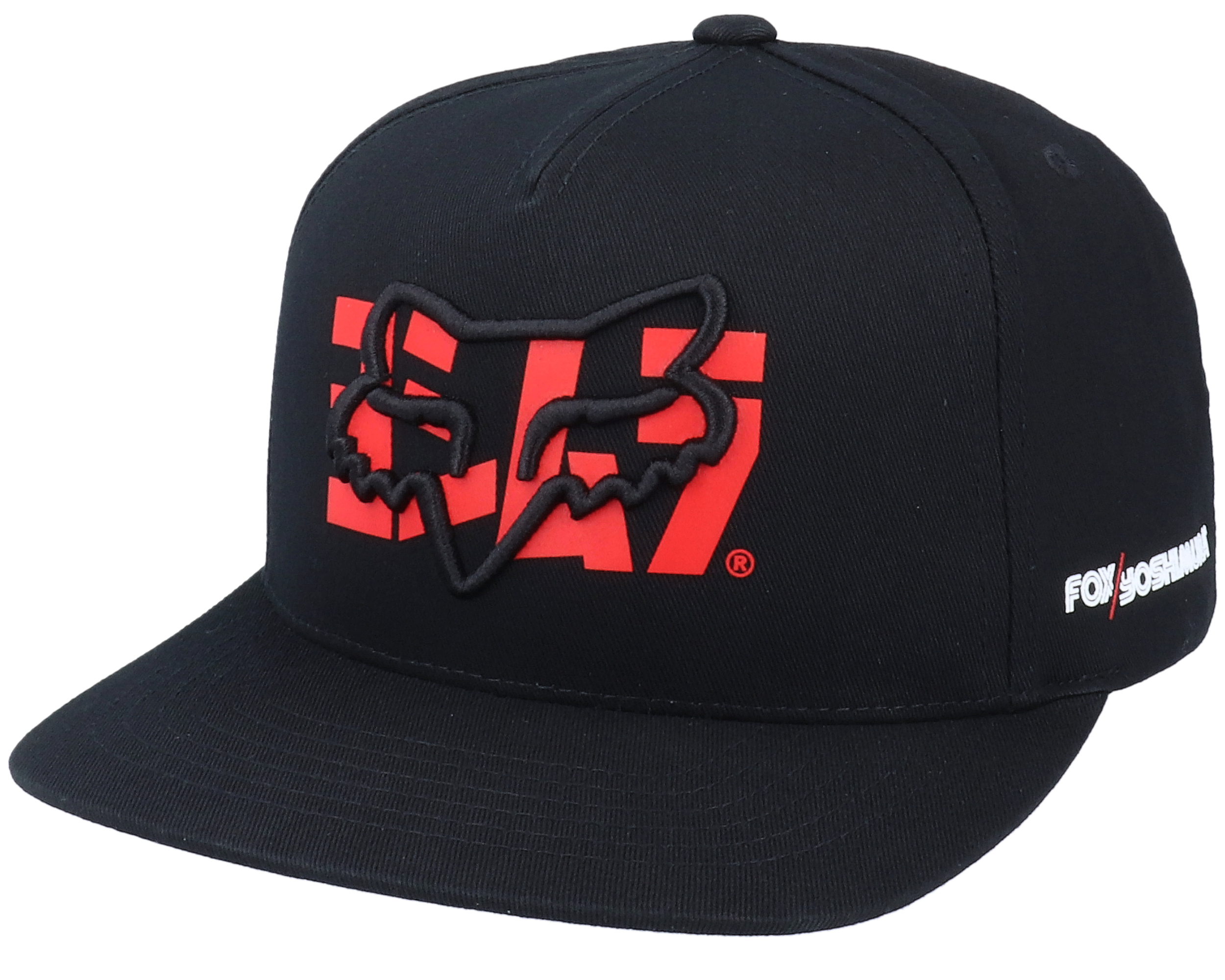 Yoshimura Hat Black Snapback - Fox cap | Hatstoreworld.com