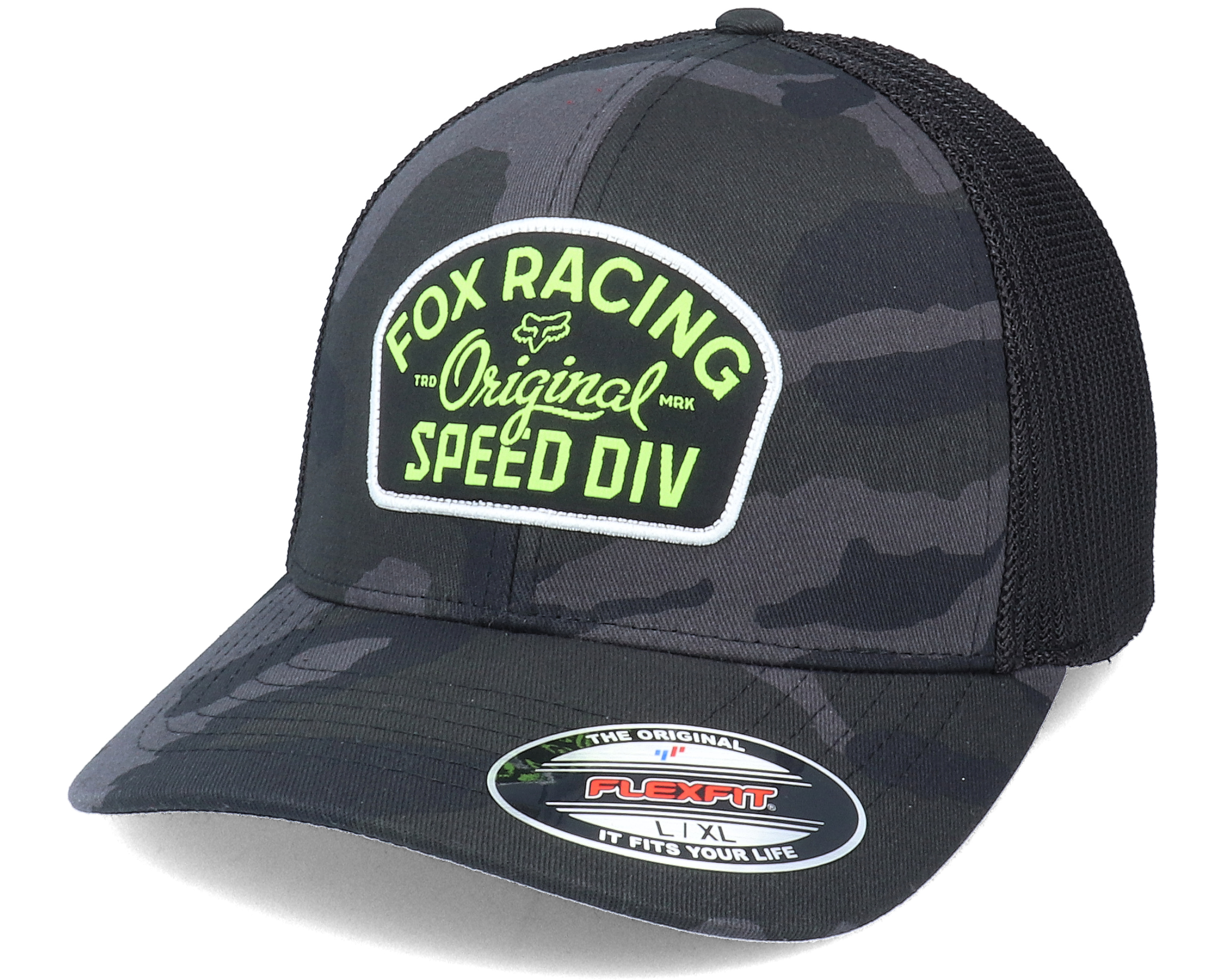 Og Camo Mesh Hat Black Camo Flexfit