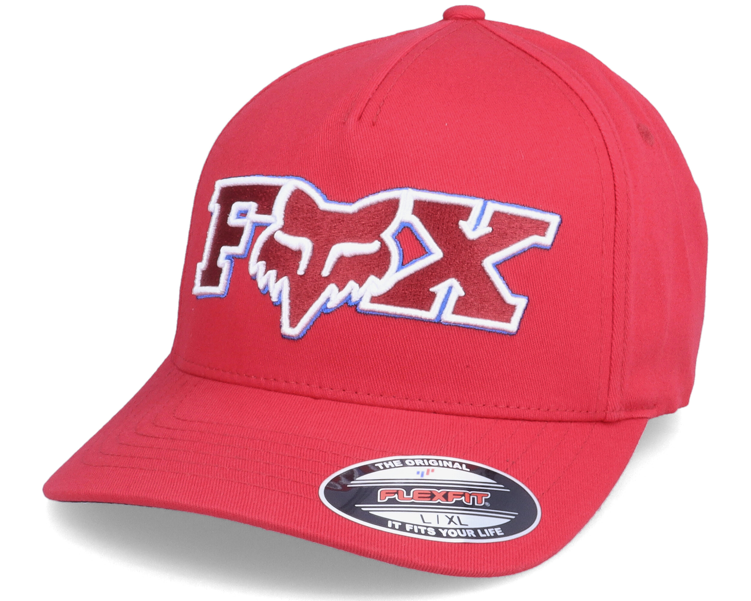 Ellipsoid Hat Flame Red Flexfit - Fox Cap 