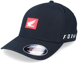 Honda Wing Hat Black Flexfit - Fox