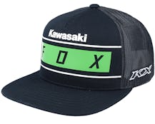 Kawi Stripes Hat Black Trucker - Fox