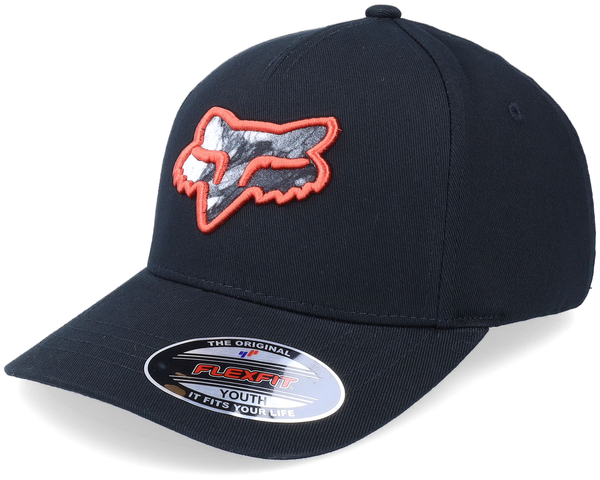 Youth Karrera Hat Black Flexfit Fox cap