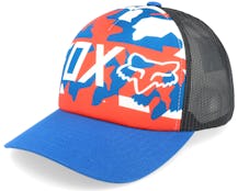 Red White And True Hat Red/Royal Blue/Black Trucker - Fox