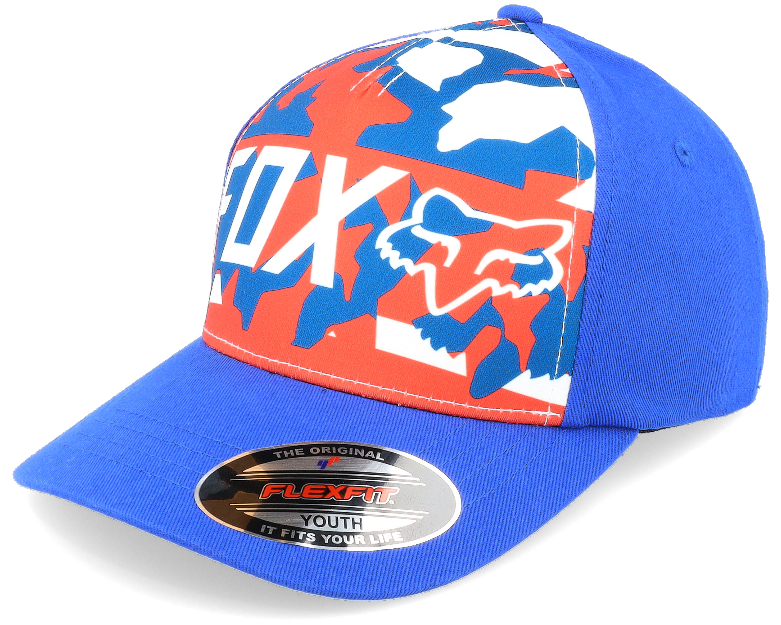 Kids RWT FF Hat Red/Royal Blue Flexfit