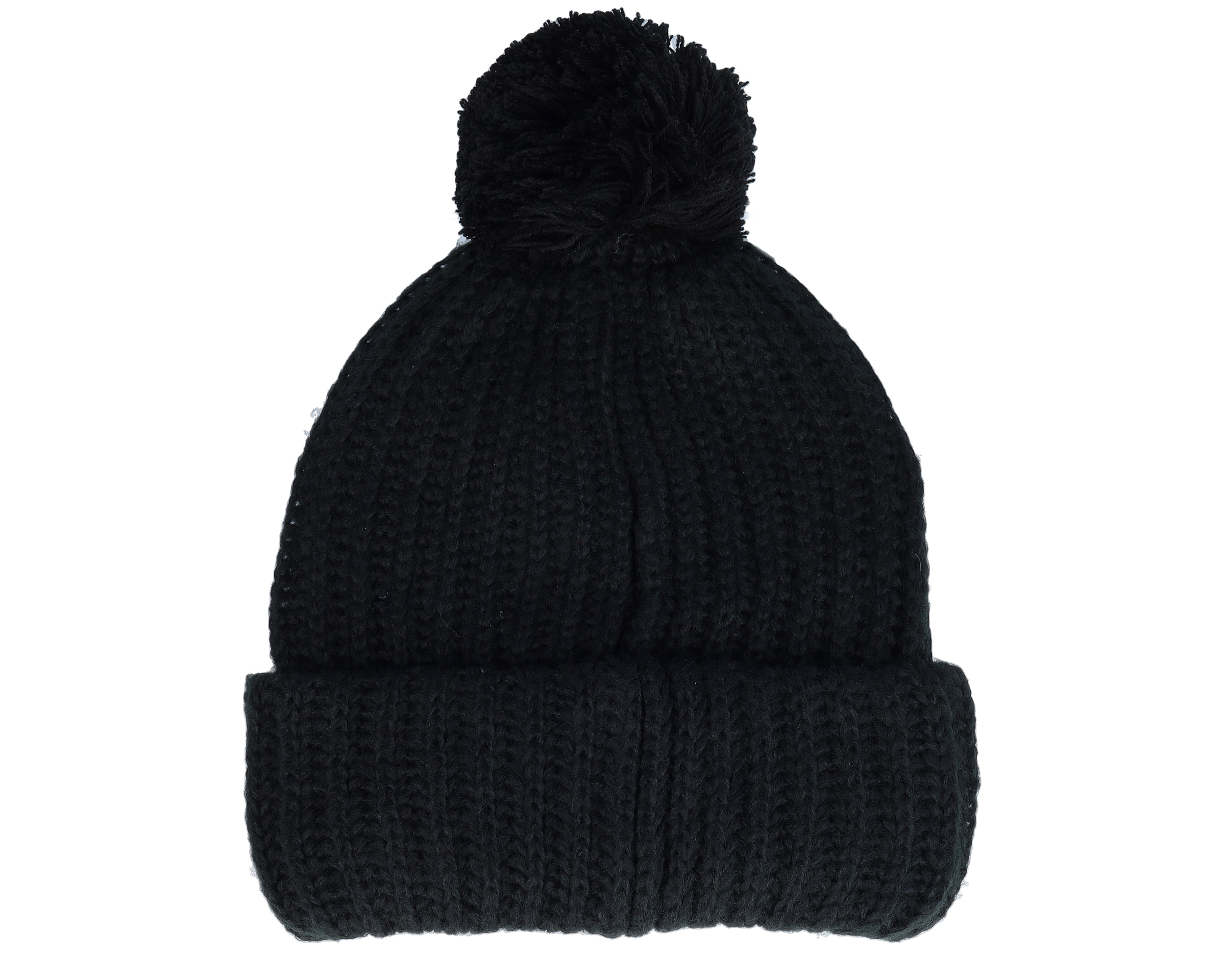 womens black pom hat