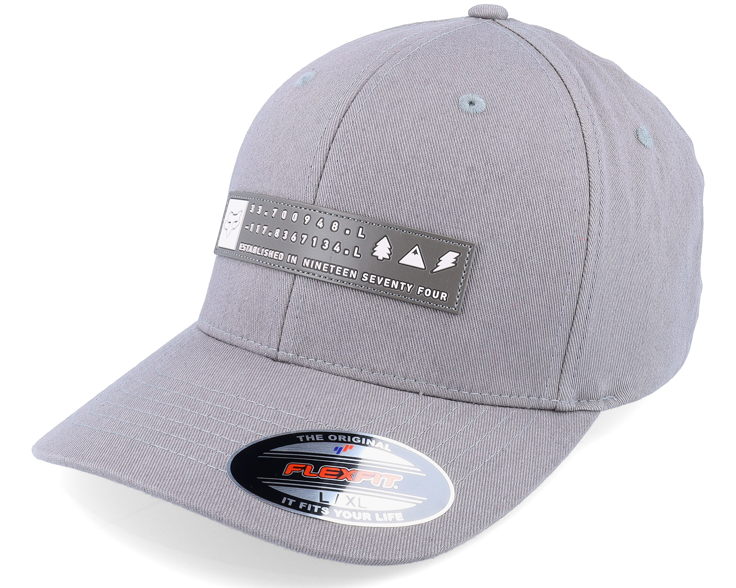 Know No Bounds Ff Hat Pewter Flexfit - Fox cap | Hatstoreworld.com