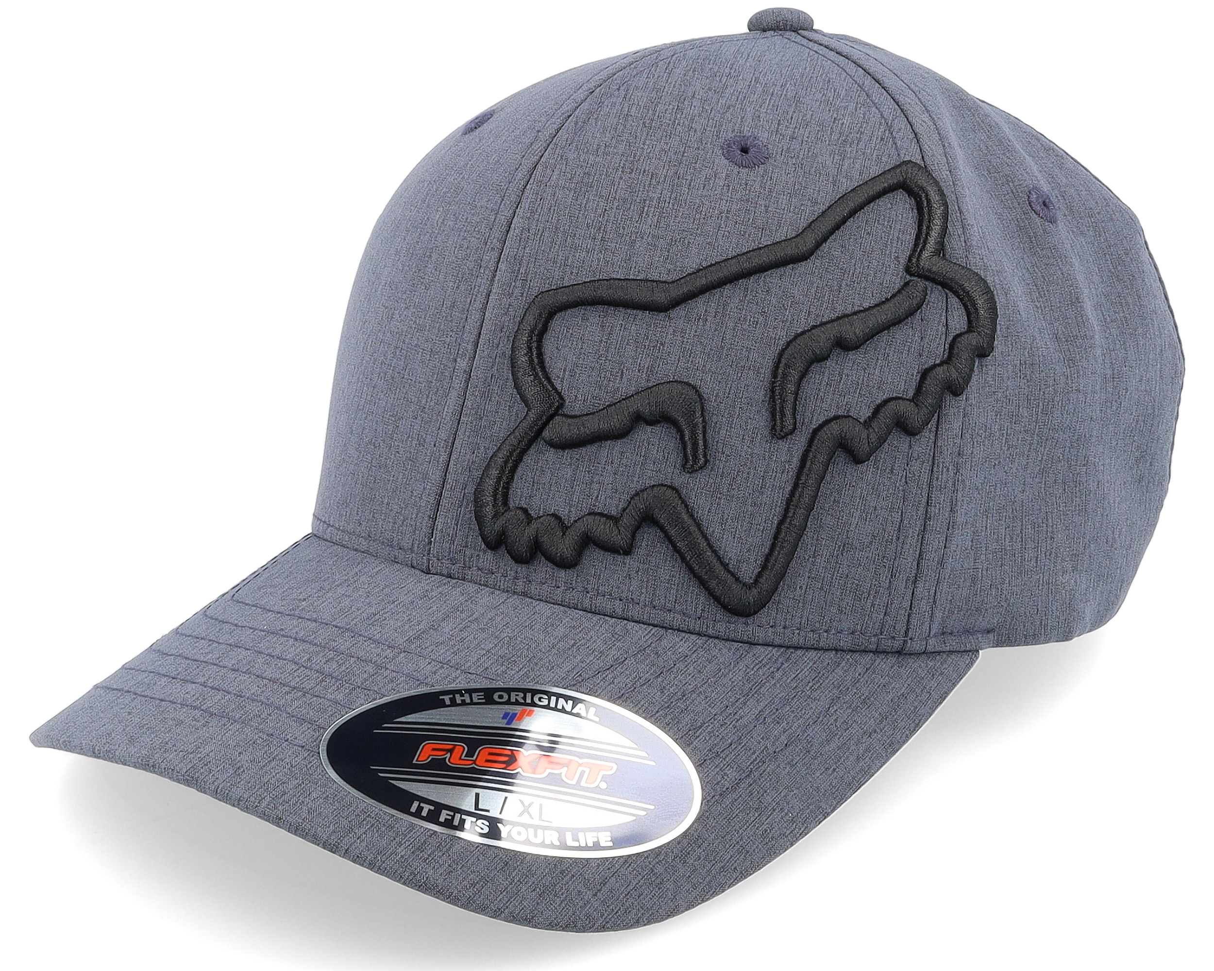 Clouded Hat Heather Deep Cobalt Flexfit Fox