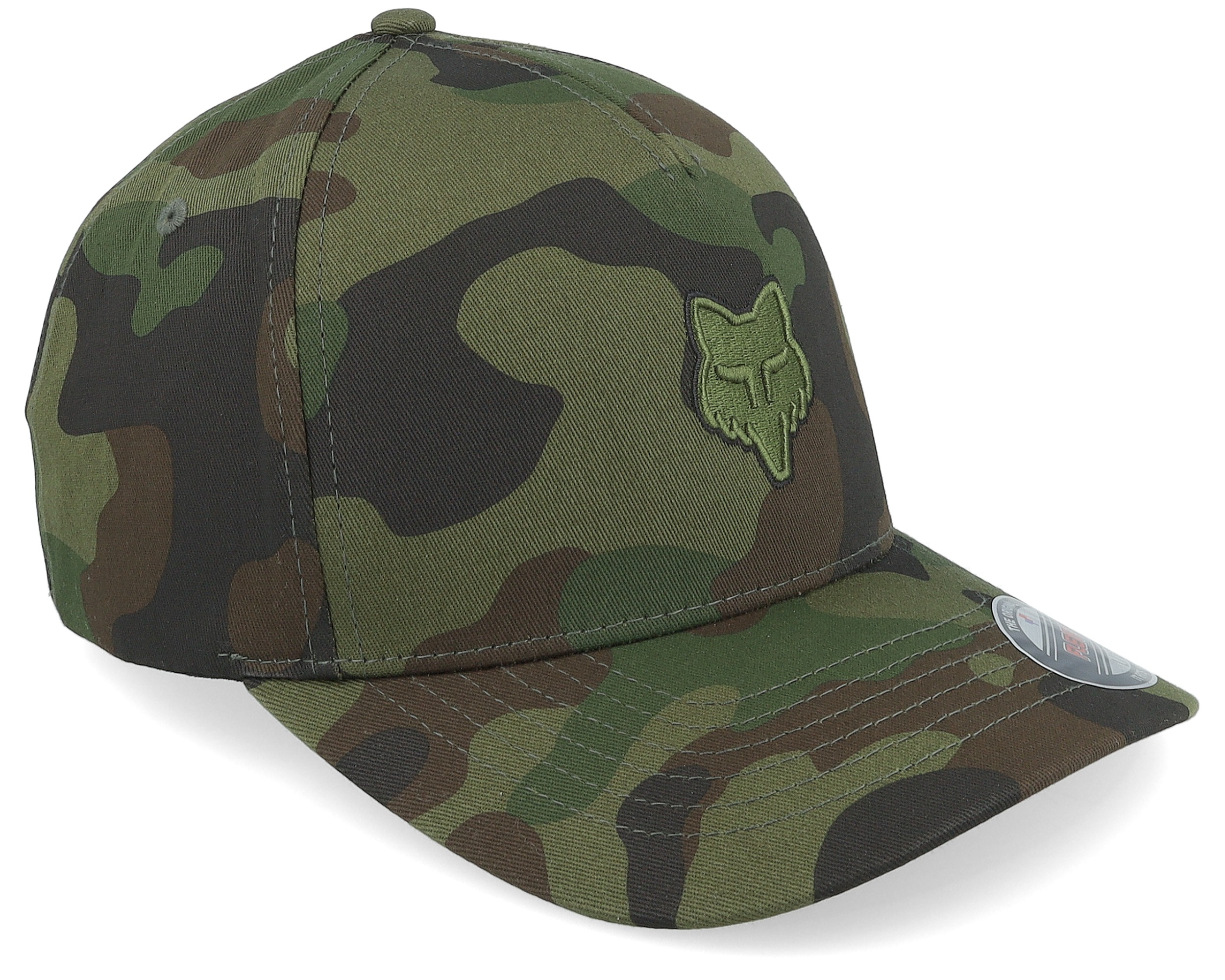 Fox Head Hat Green Camo Flexfit Fox