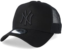 New York Yankees Clean Black/Black Trucker - New Era