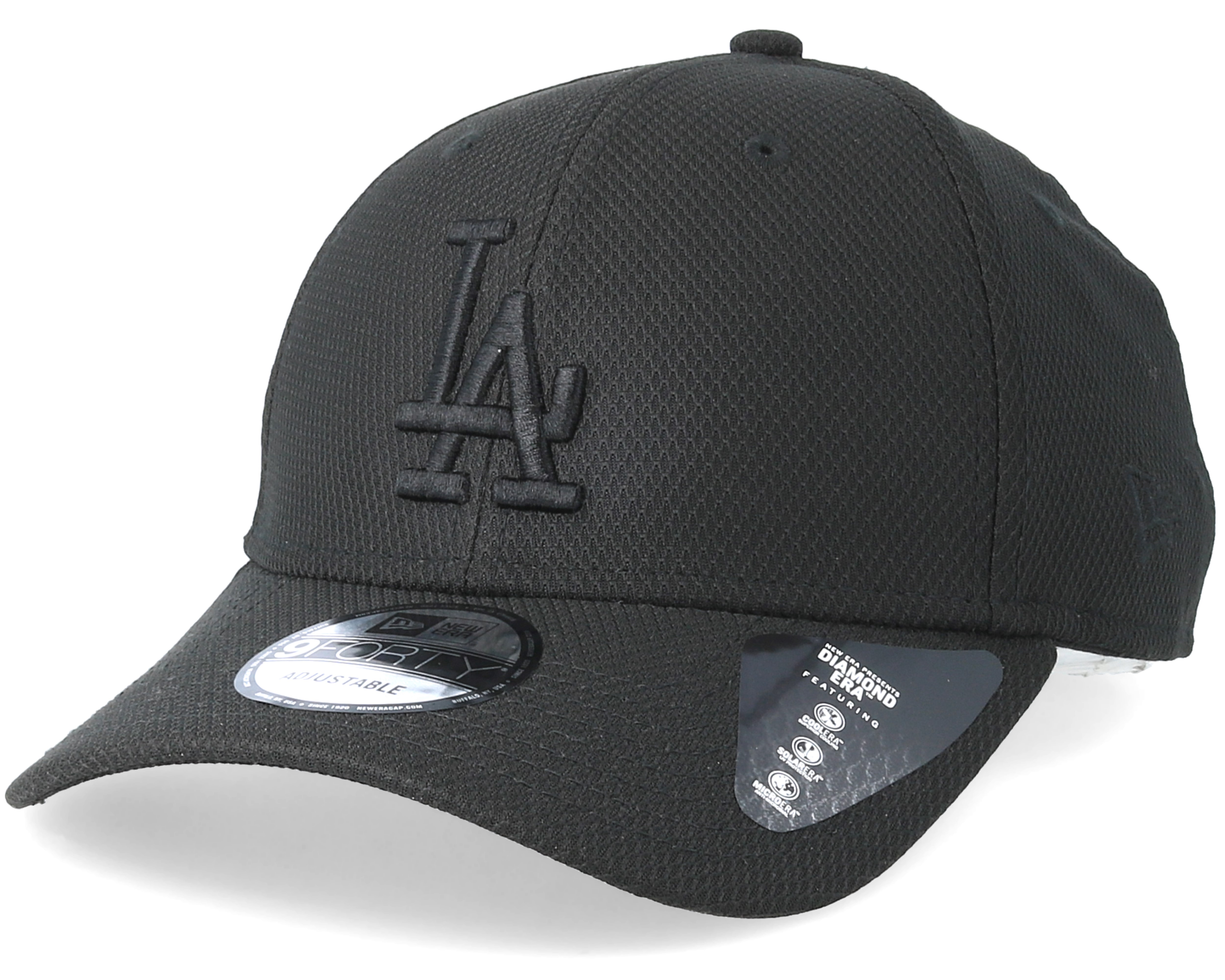 Los Angeles Dodgers Diamond 9Forty Black/Black Adjustable - New Era cap ...