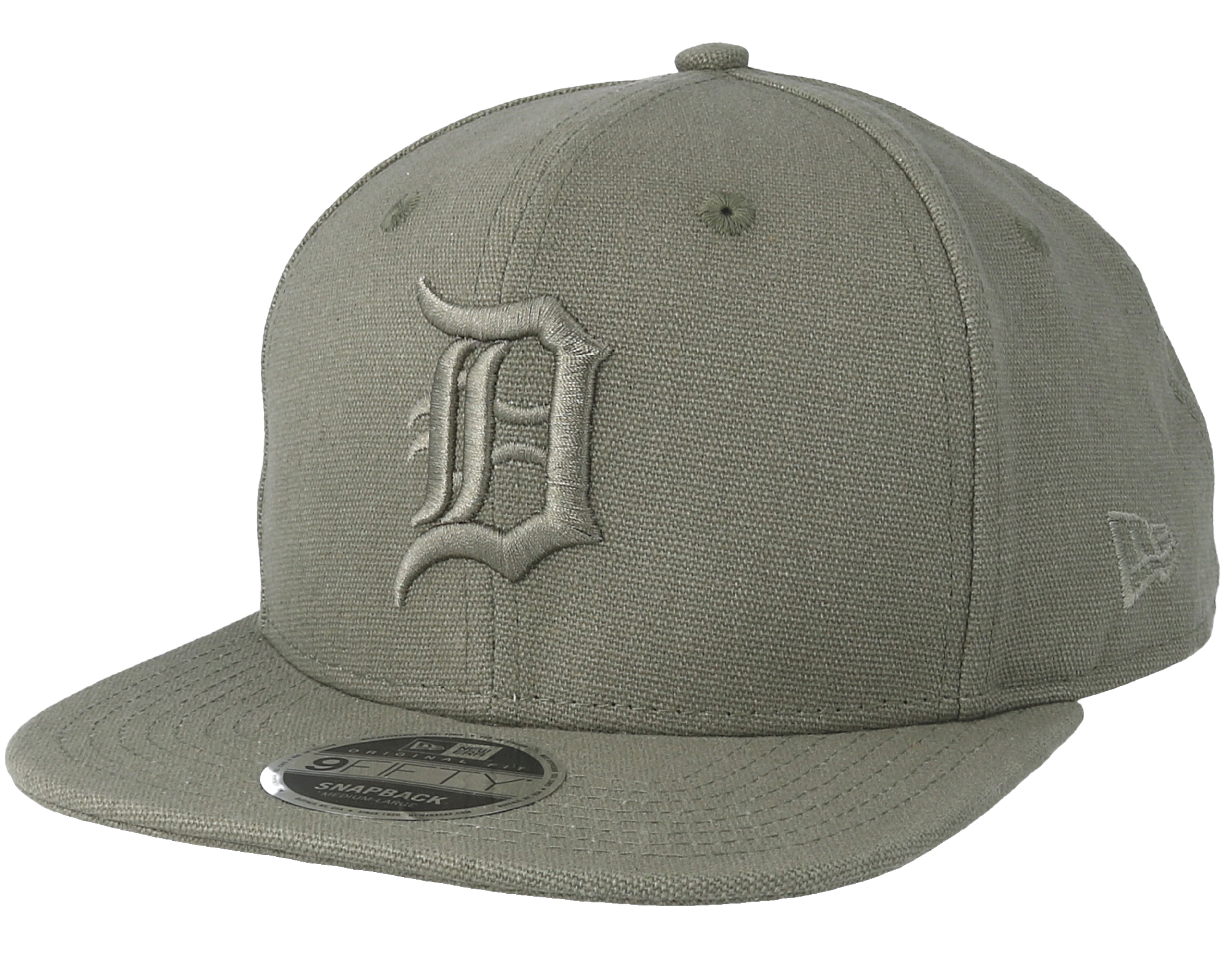 Detroit Tigers MLB Olive 9FIFTY Snapback Hat in Green/Olive by New Era