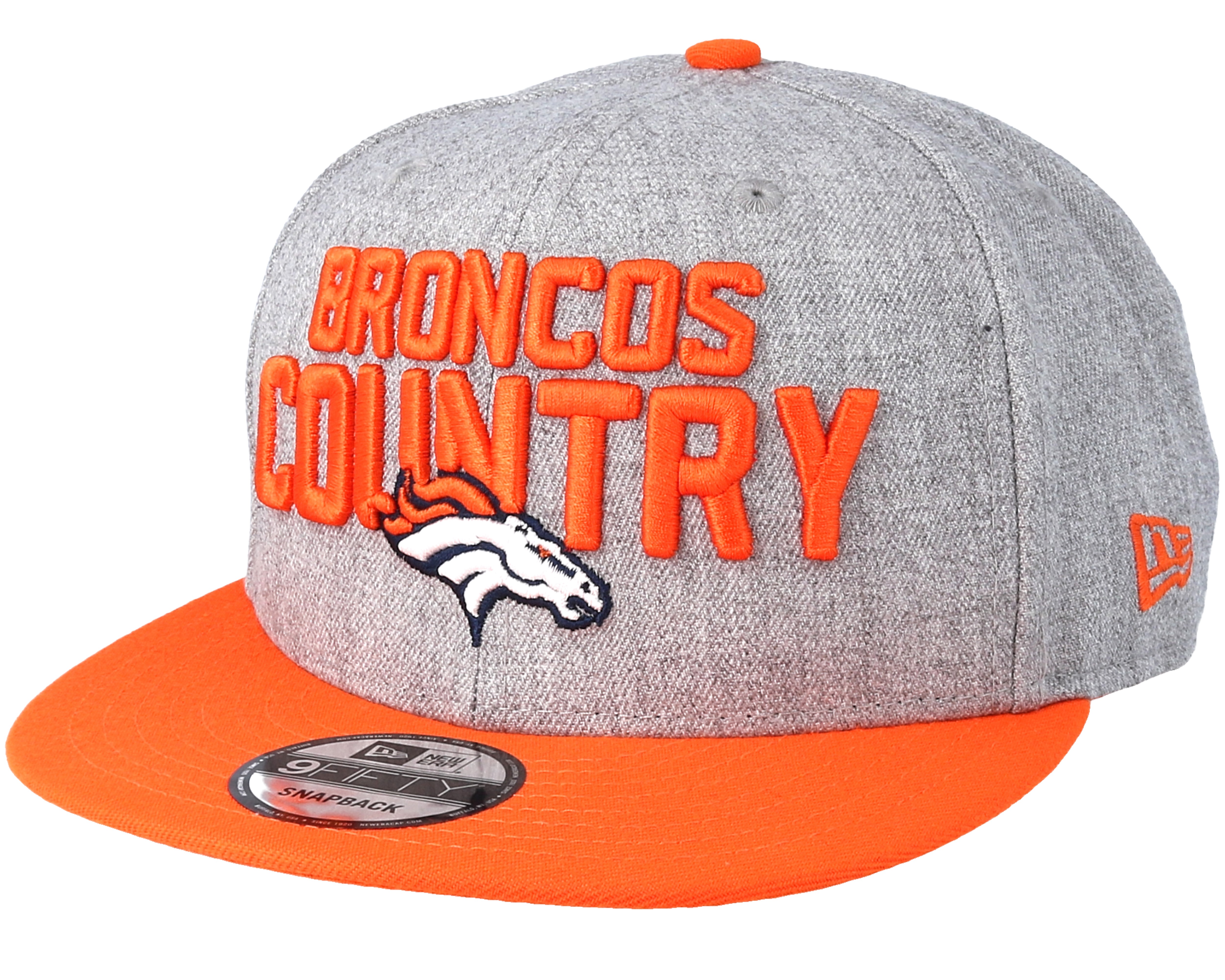Denver Broncos 2018 NFL Draft On-Stage Grey/Orange Snapback