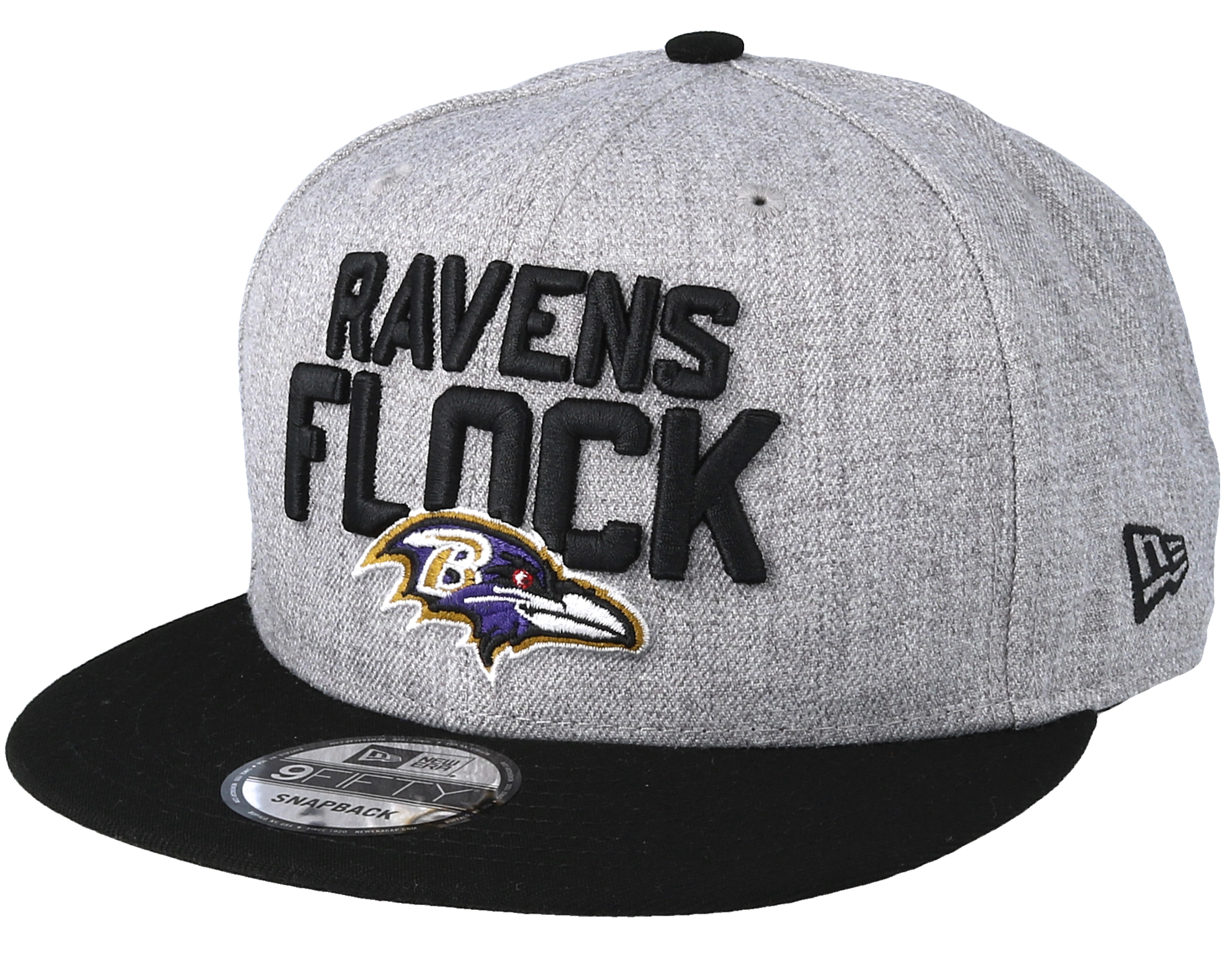 Baltimore Ravens 2018 ONSTAGE Grey-Black Fitted Hat