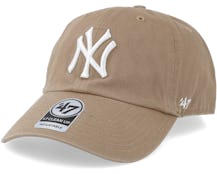 New York Yankees Clean Up Khaki/White Adjustable - 47 Brand
