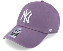 New York Yankees Clean Up White/Iris Adjustable - 47 Brand