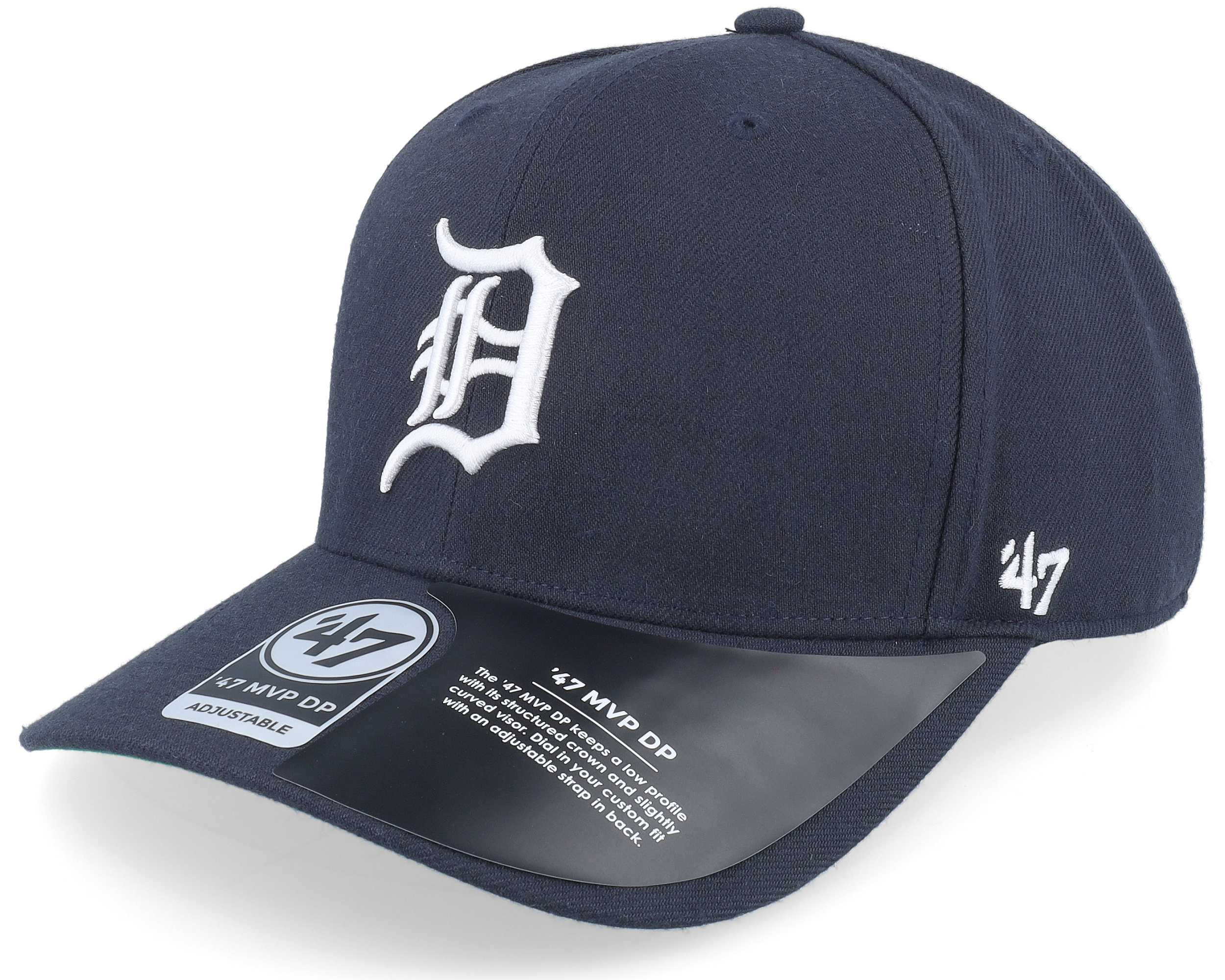 Girls Youth '47 Navy Detroit Tigers Adore Clean Up Adjustable Hat