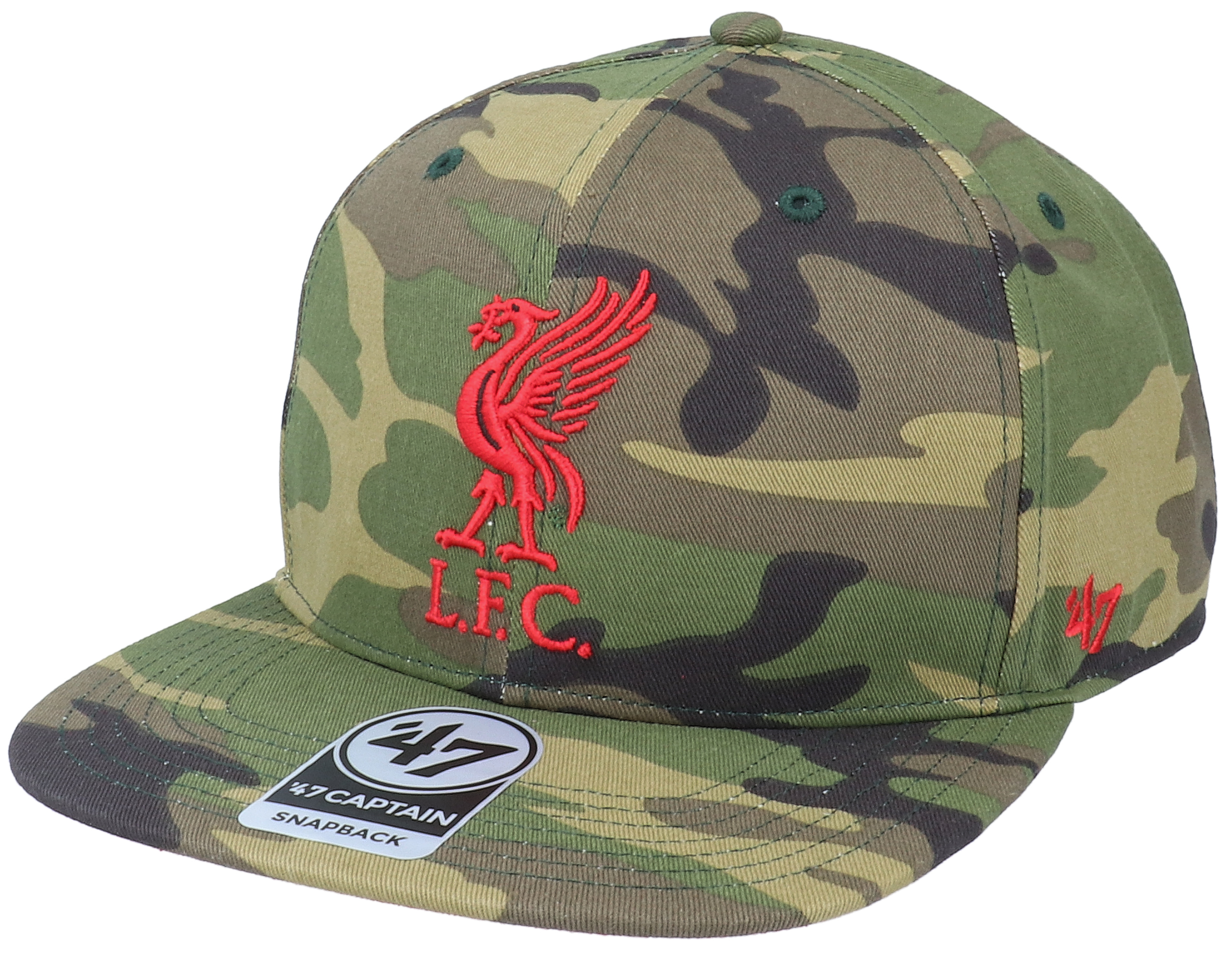 Liverpool FC Grove Captain Camo Snapback - 47 Brand cap | Hatstore.co.uk