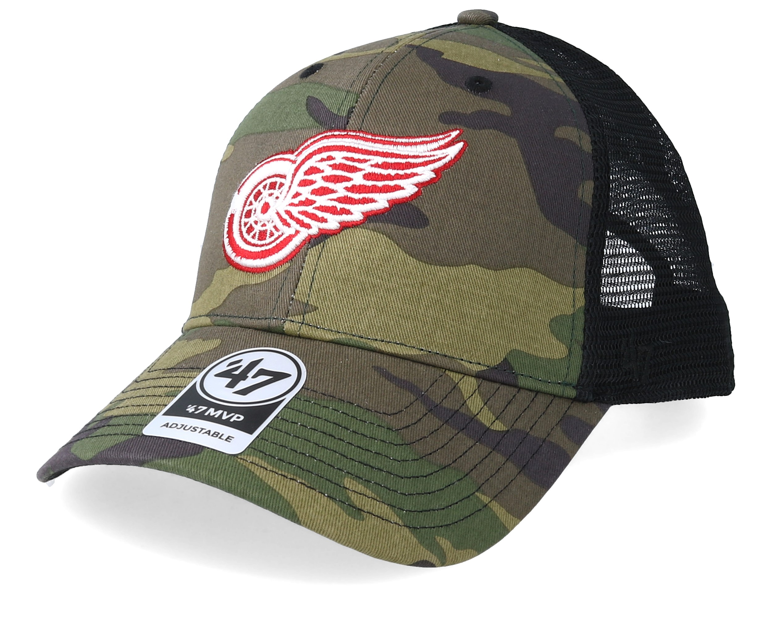 Grey 47 Brand Detroit Red Wings MVP Trucker Cap 
