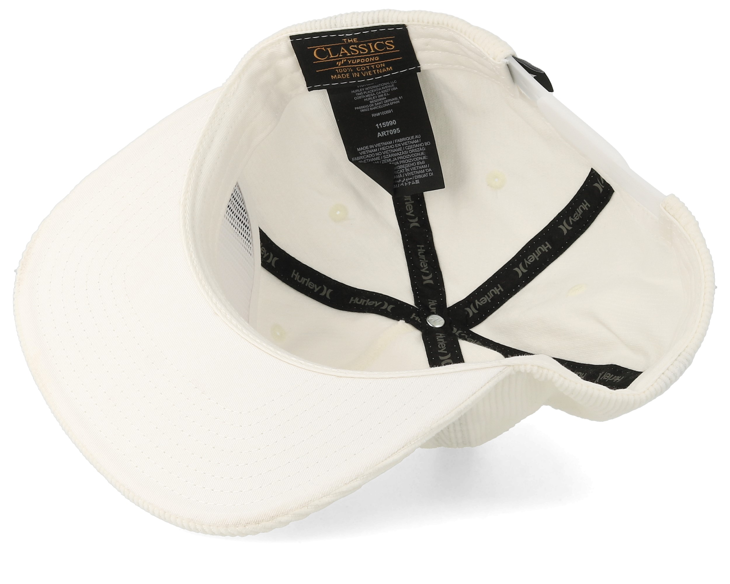 all white hurley hat