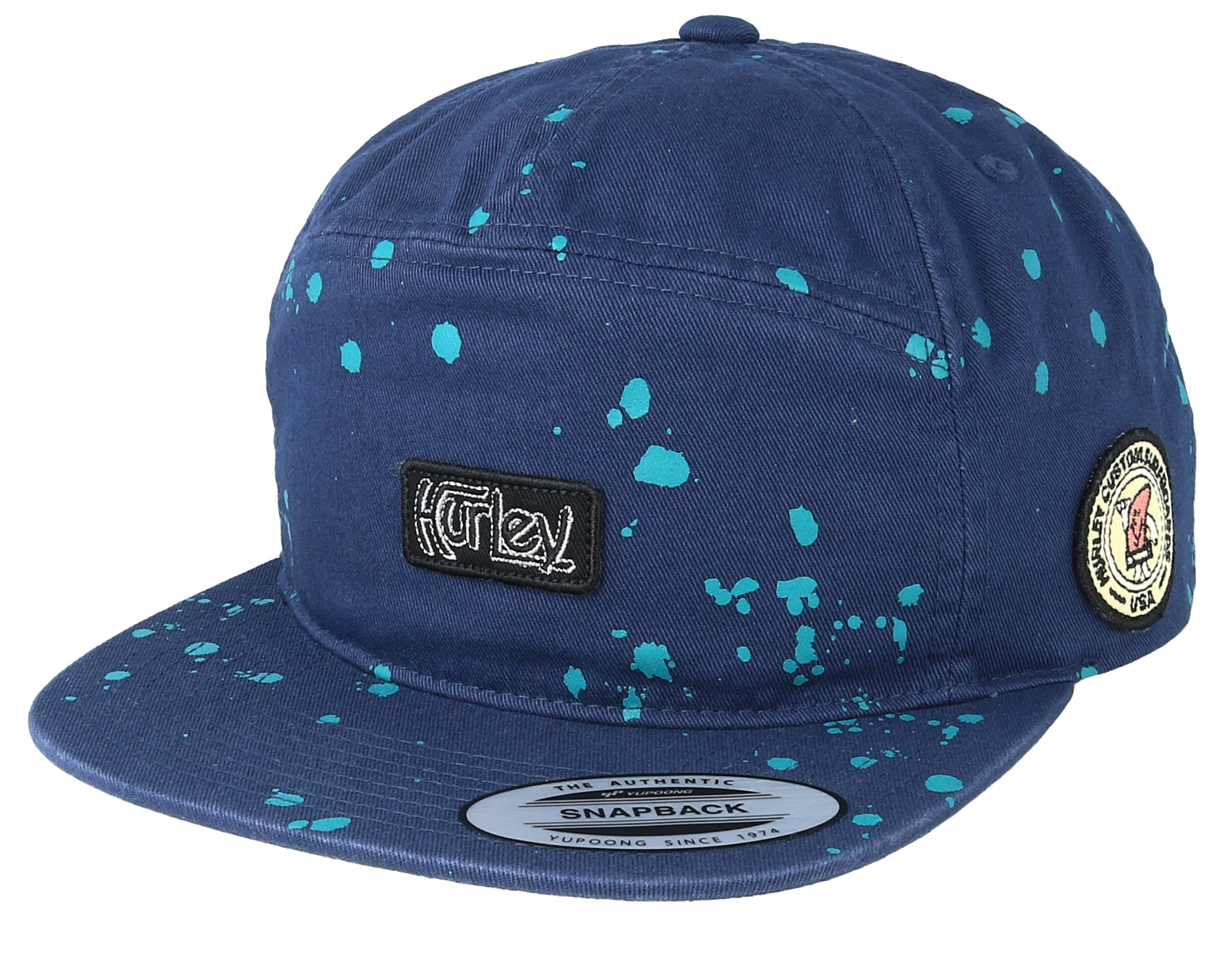 Punked Up Blue Snapback - Hurley cap | Hatstoreworld.com