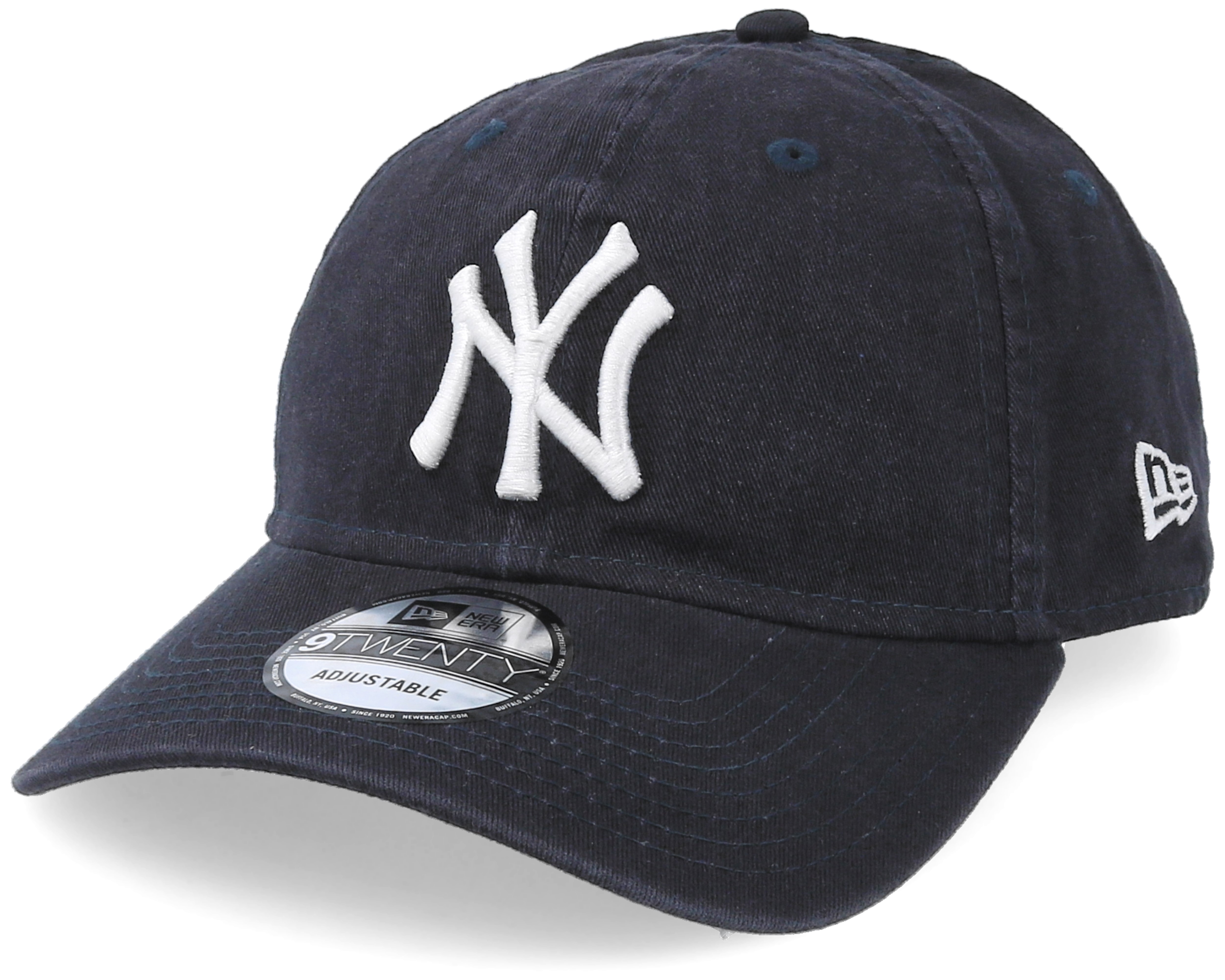 New York Yankees Washed Team 9Twenty Navy/White Adjustable - New Era ...