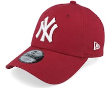 New York Yankees League Essential 9Forty Cardinal/White Adjustable - New Era