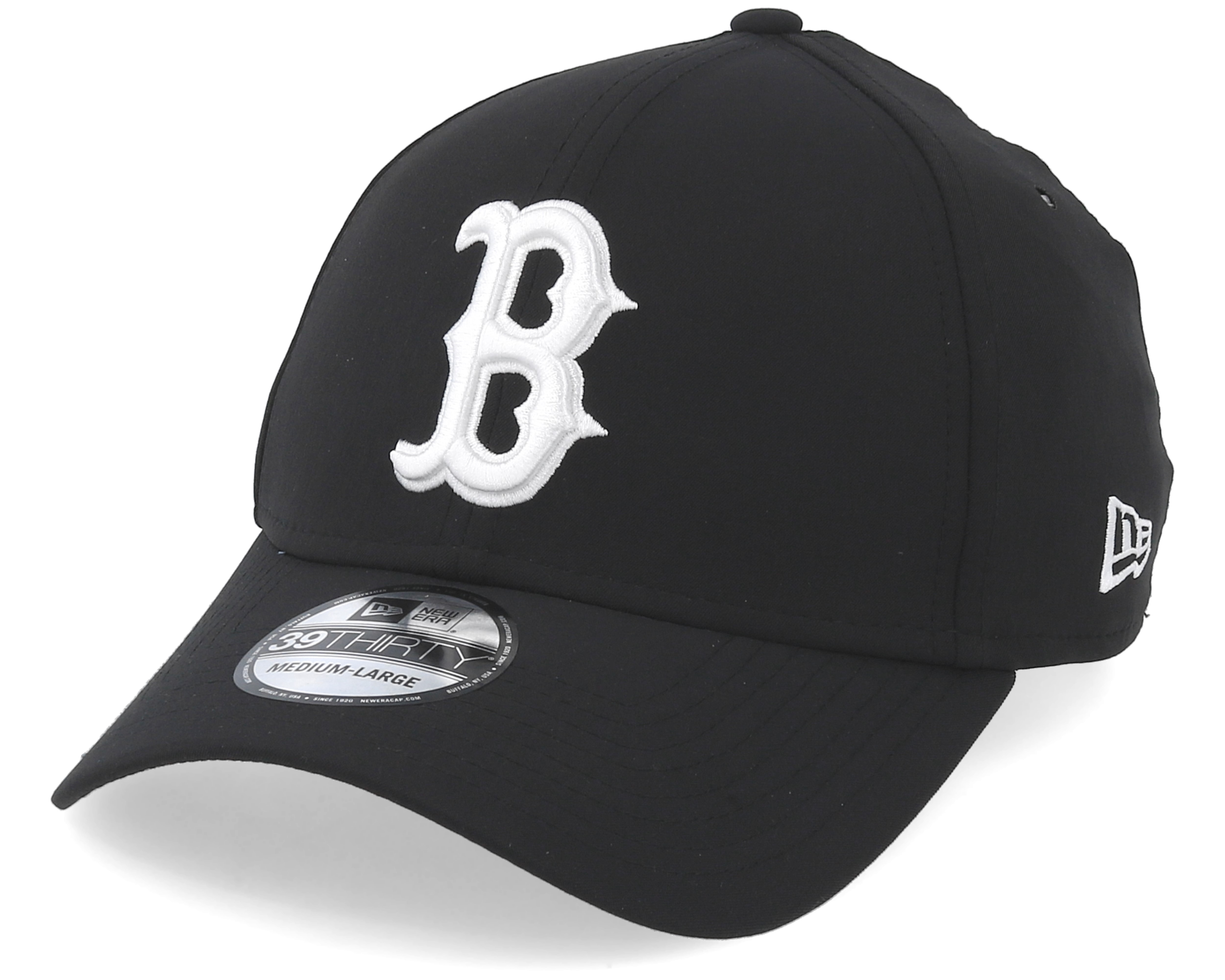 Boston Red Sox Team 39Thirty Black White Flexfit New Era