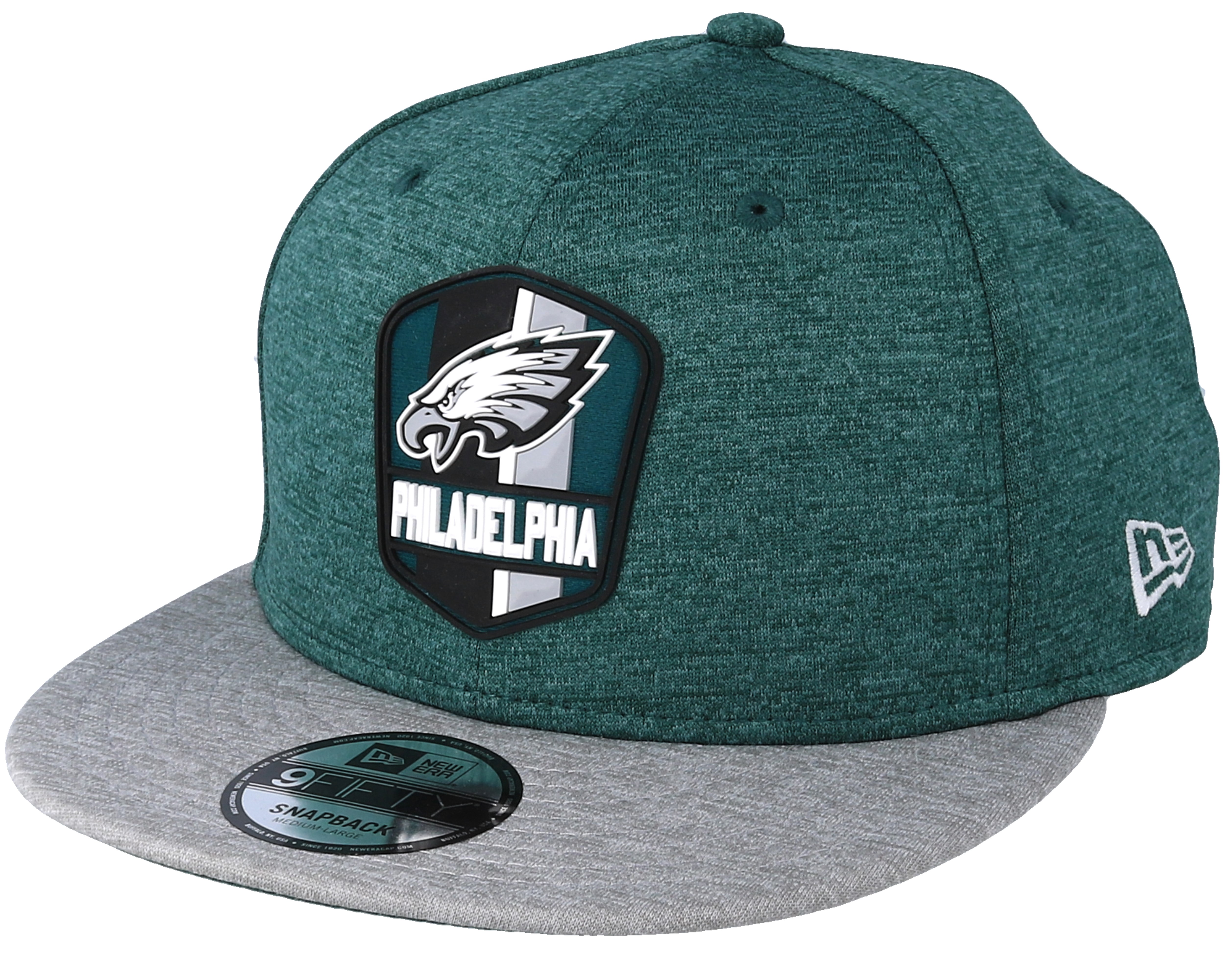 Philadelphia Eagles New Era Logo Hat White/Green (Size: L/XL)