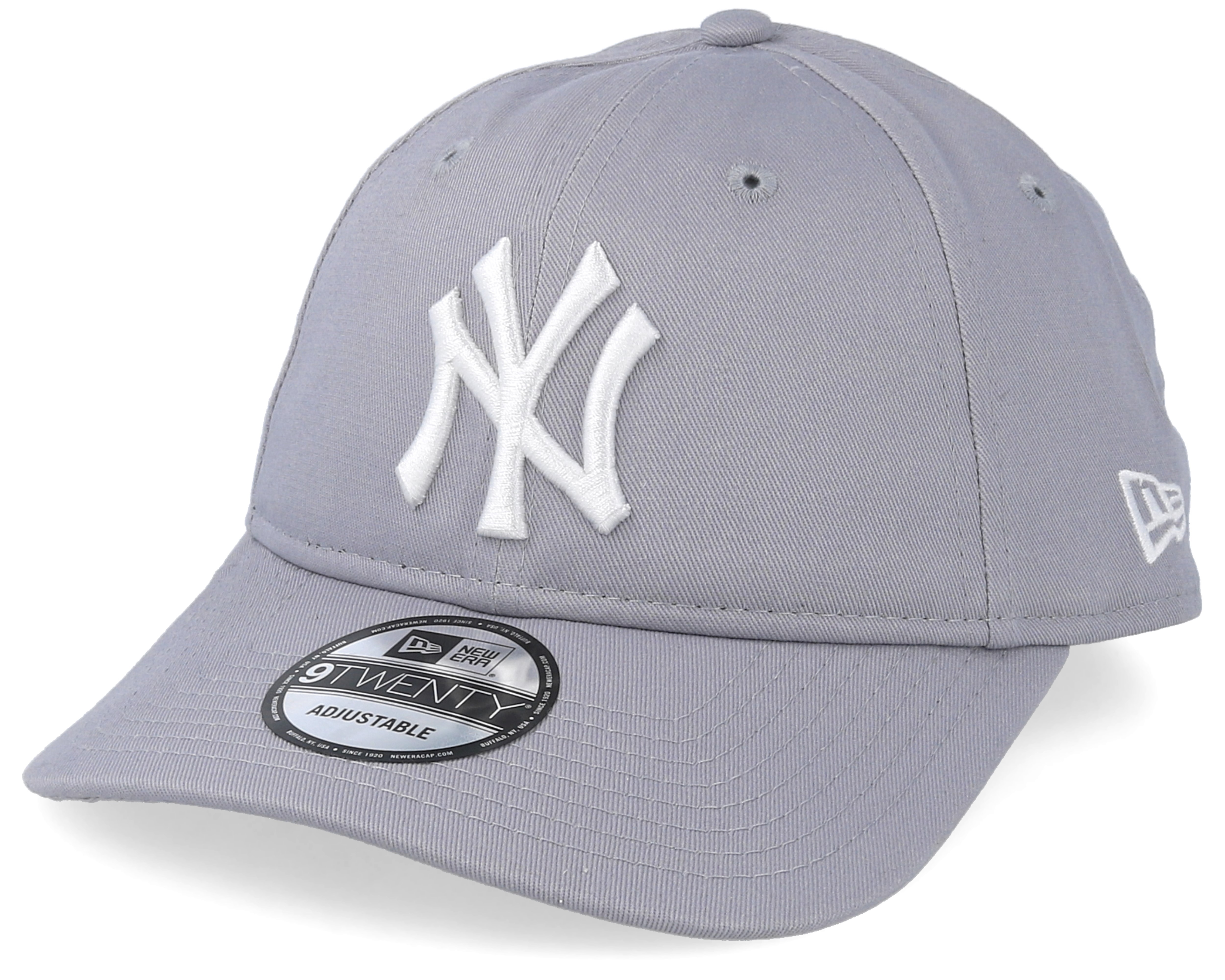 New York Yankees Essential Packable 9twenty Grey White Adjustable - New 