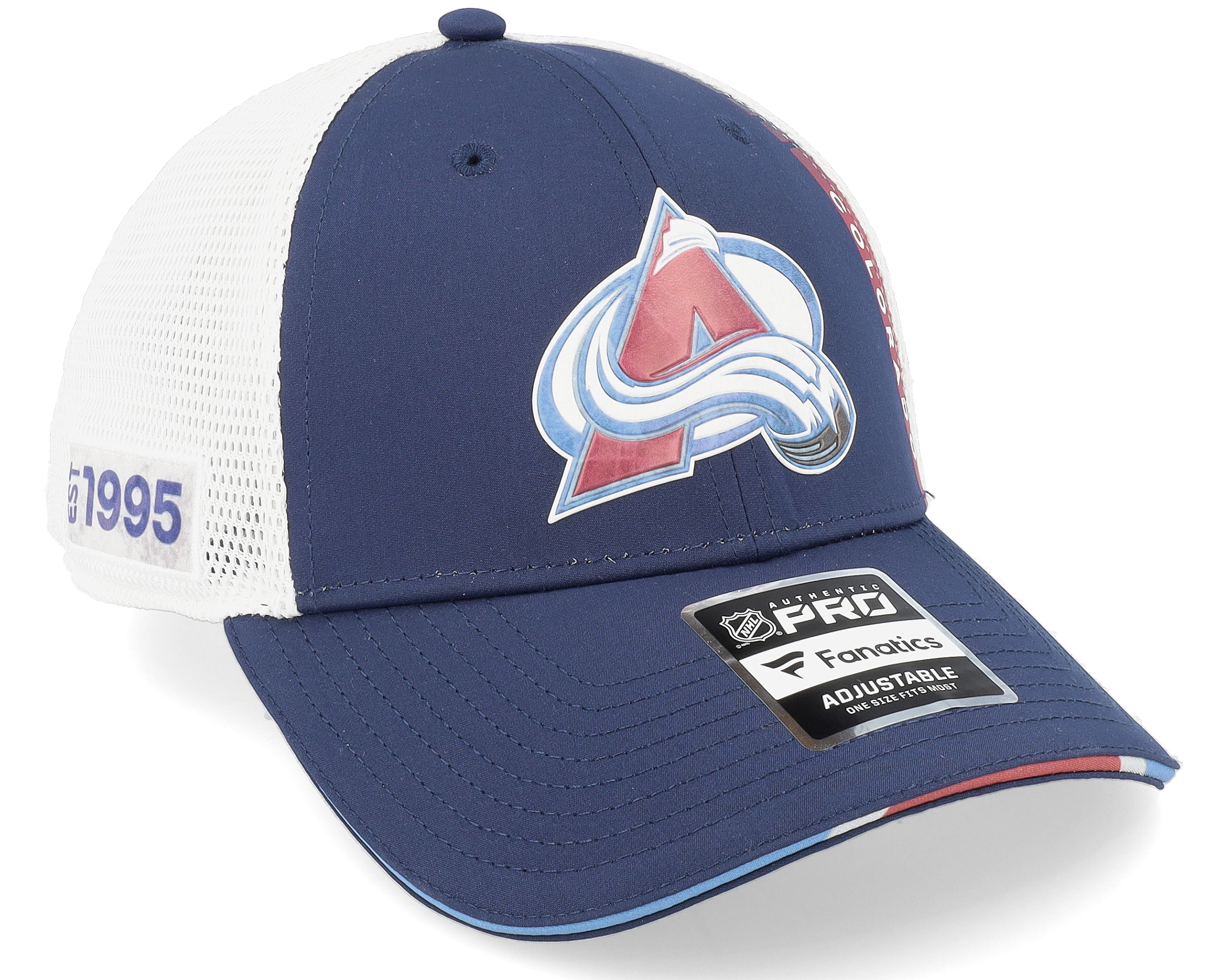 Colorado Avalanche Authentic Pro Draft Podium Athl Navy Trucker   192653697406 1 