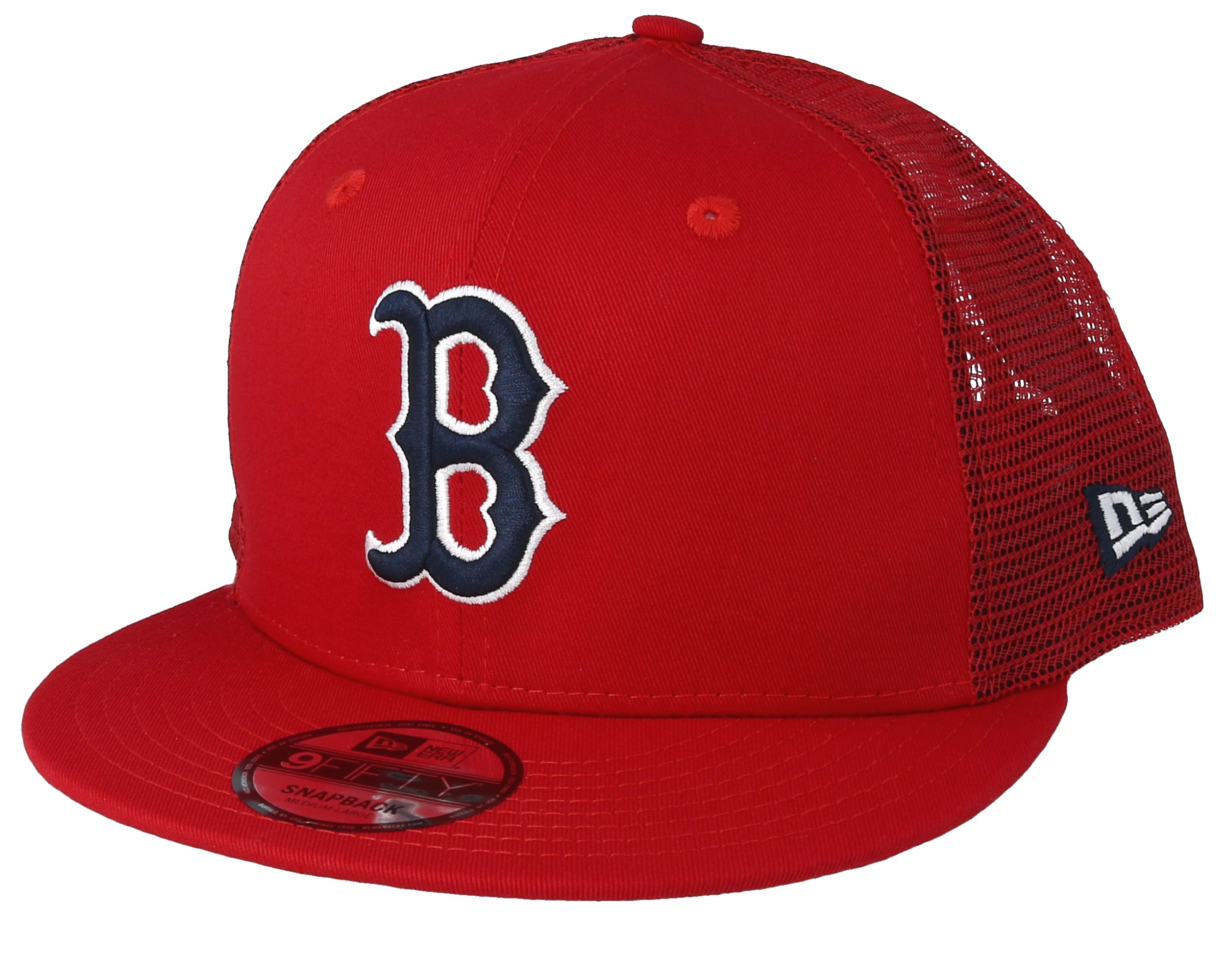 New Era MLB League Essential Boston Red Sox trucker cap in black