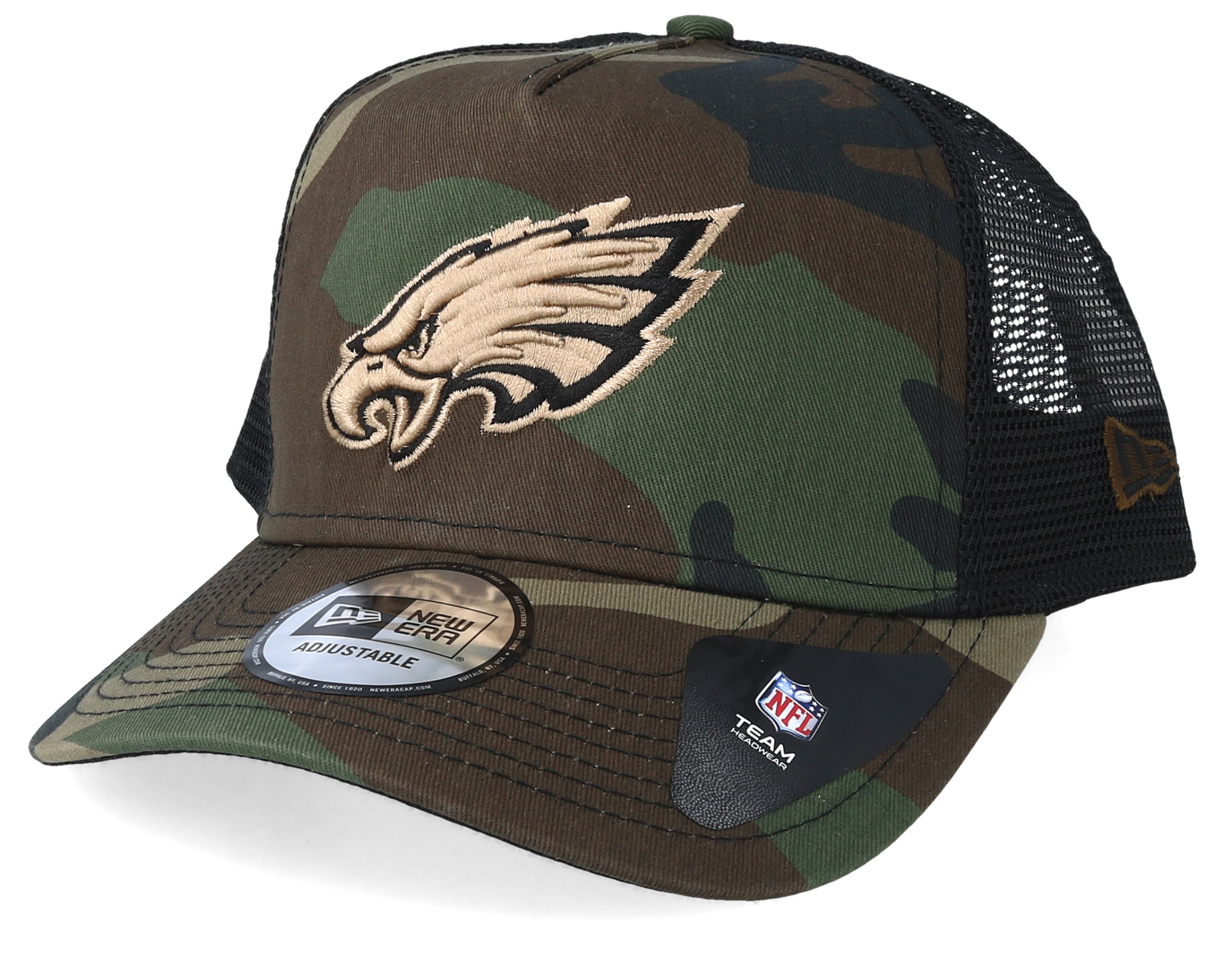 Philadelphia Eagles Essential Camo Trucker - New Era cap