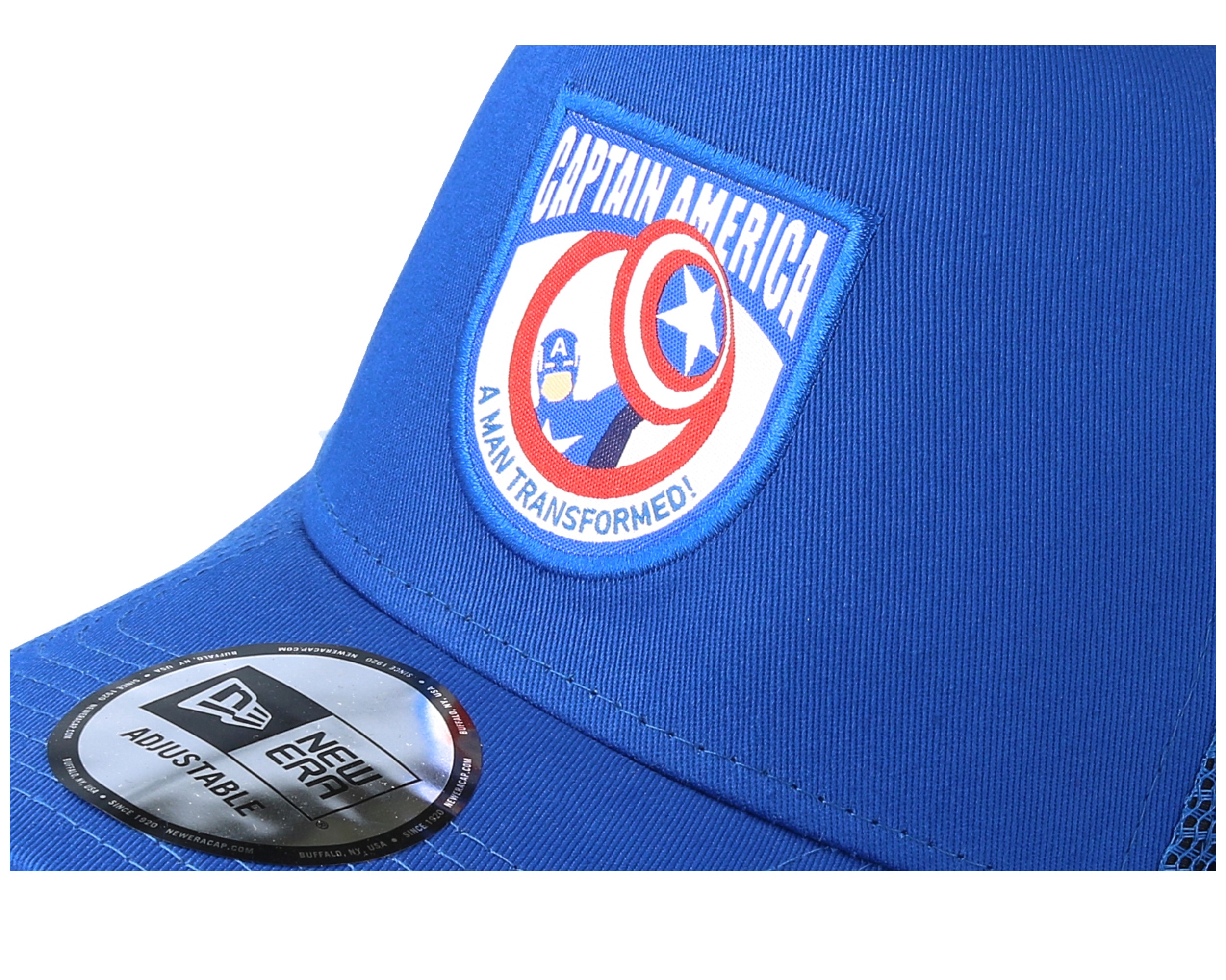 Captain America 9Forty Character Blue Trucker New Era Cap Hatstore.ie