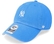 New York Yankees MLB Base Runner Clean Up Blue Raz Dad Cap - 47 Brand