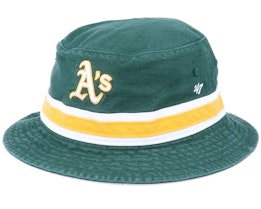 Oakland Athletics Striped Green/Yellow Bucket - 47 Brand