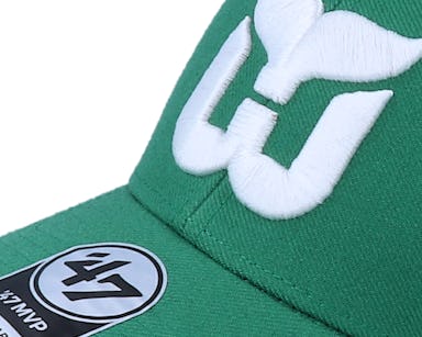Hartford Whalers 47 Brand Cap Adjustable Green Vintage MVP Hat NHL
