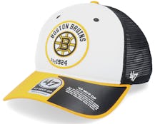 Boston Bruins Swell Mvp Dv White/Black/Yellow Trucker - 47 Brand